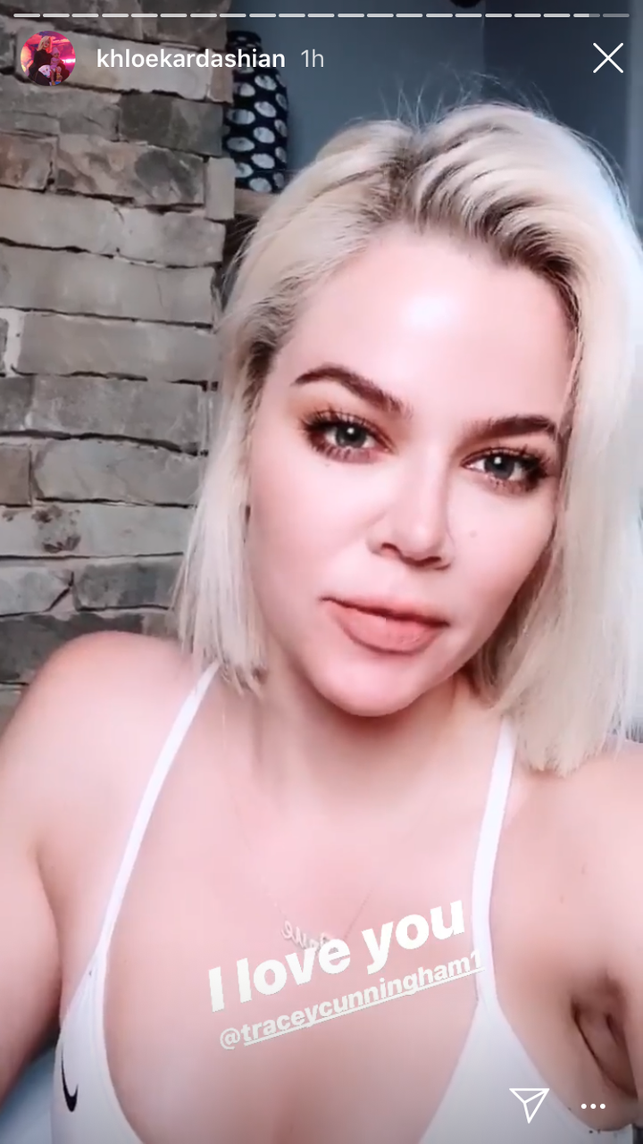 khloe kardashian platinum blonde hair darker