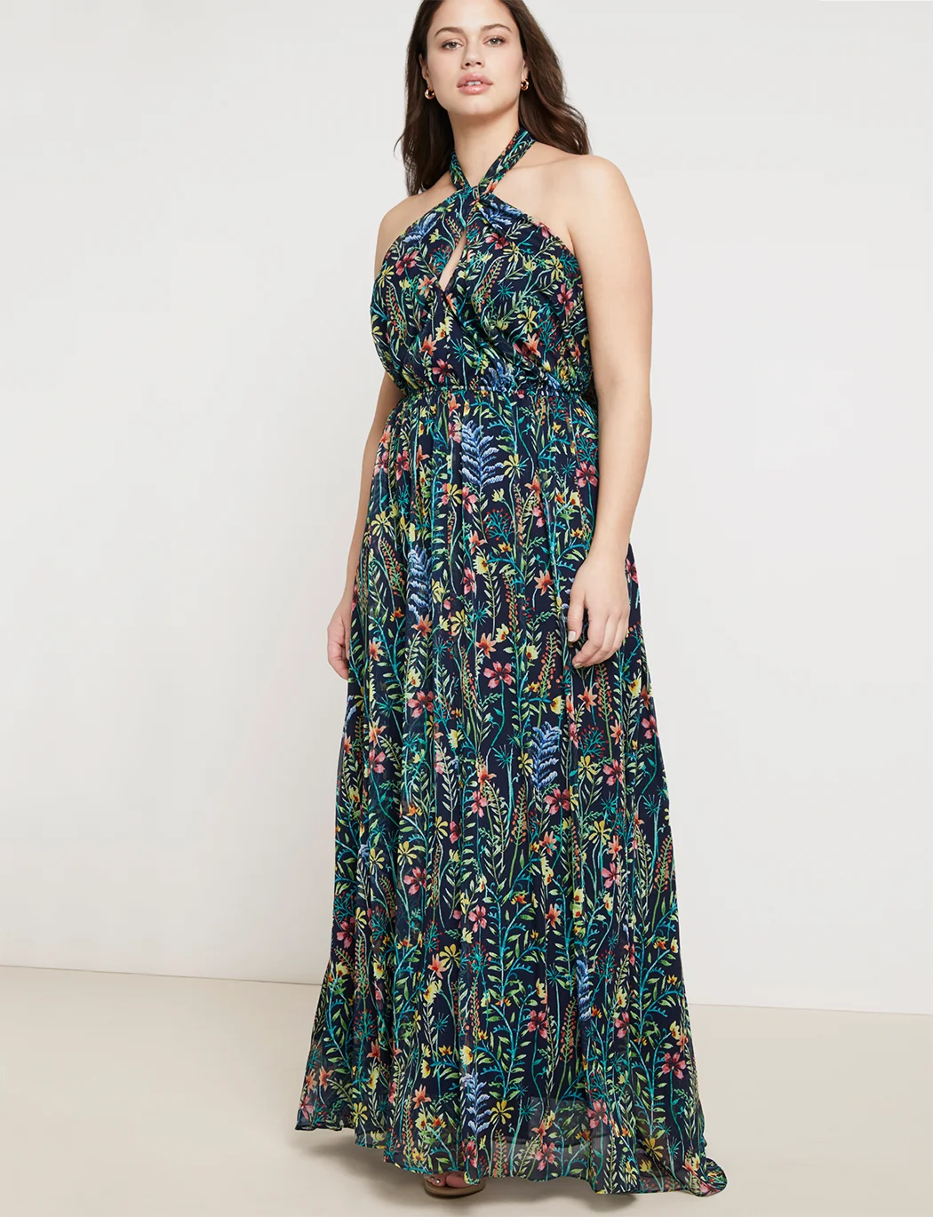 jason wu halter dress x Eloquii + Maxi 8% Elastane