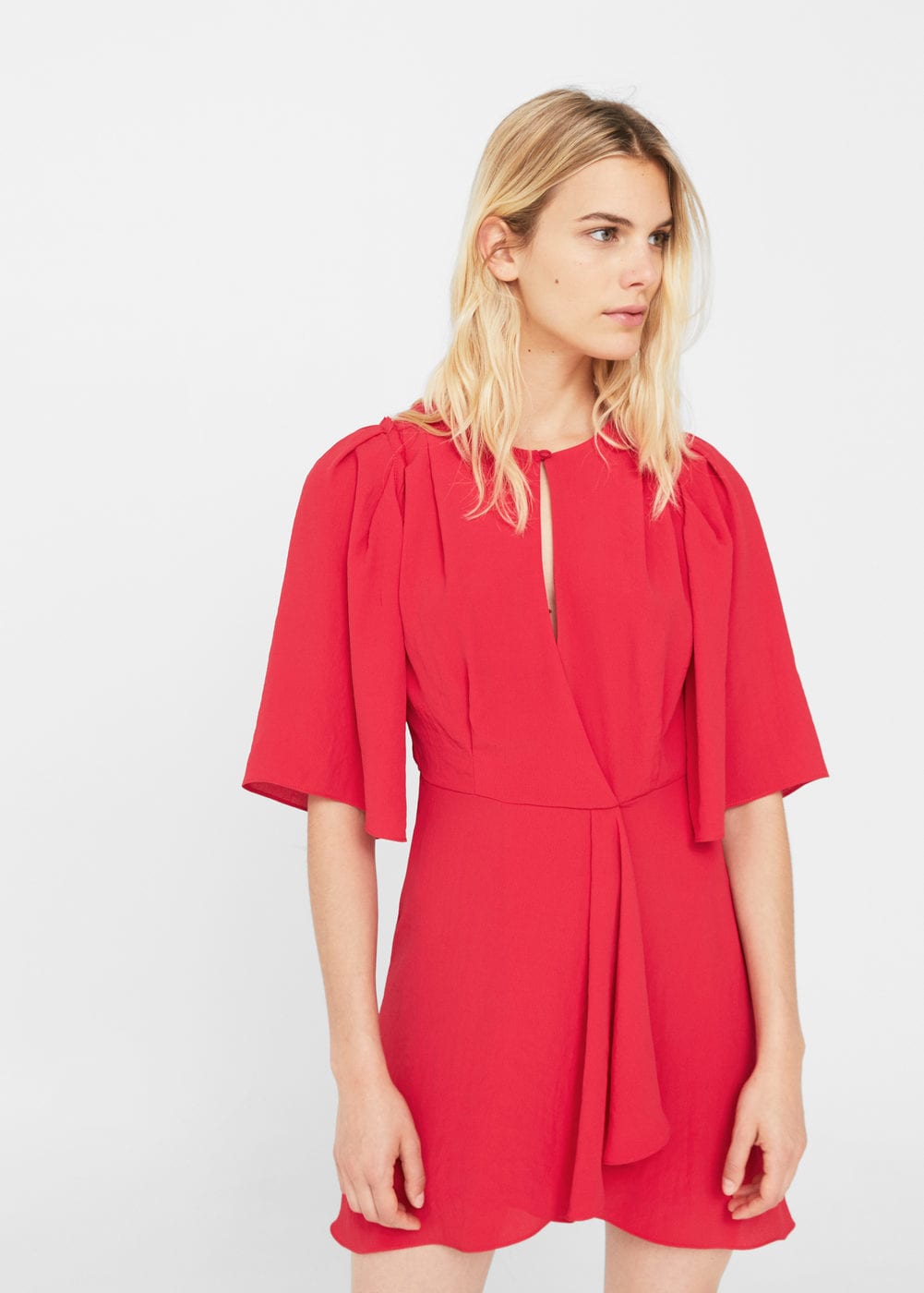 Mango + Flared Sleeves Dress