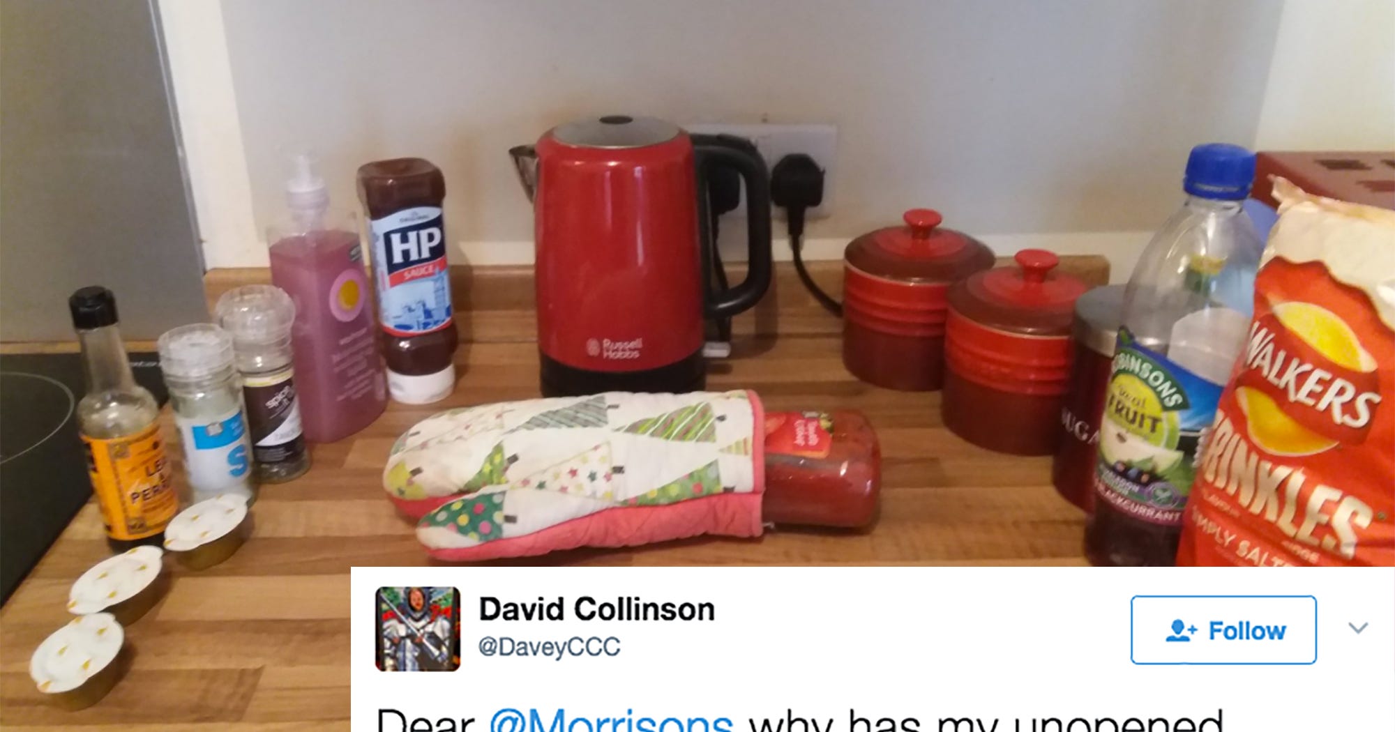 Morrisons Exploded Ketchup Bottle Funeral Tweets