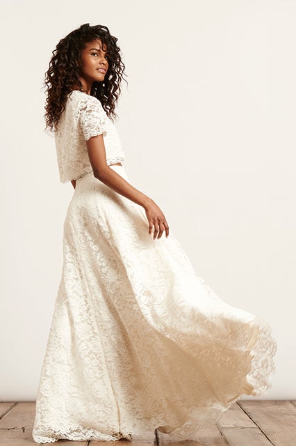 haute hippie lace up dress Haute Hippie + Haute Hippie Twilight Midi Dress in Twilight