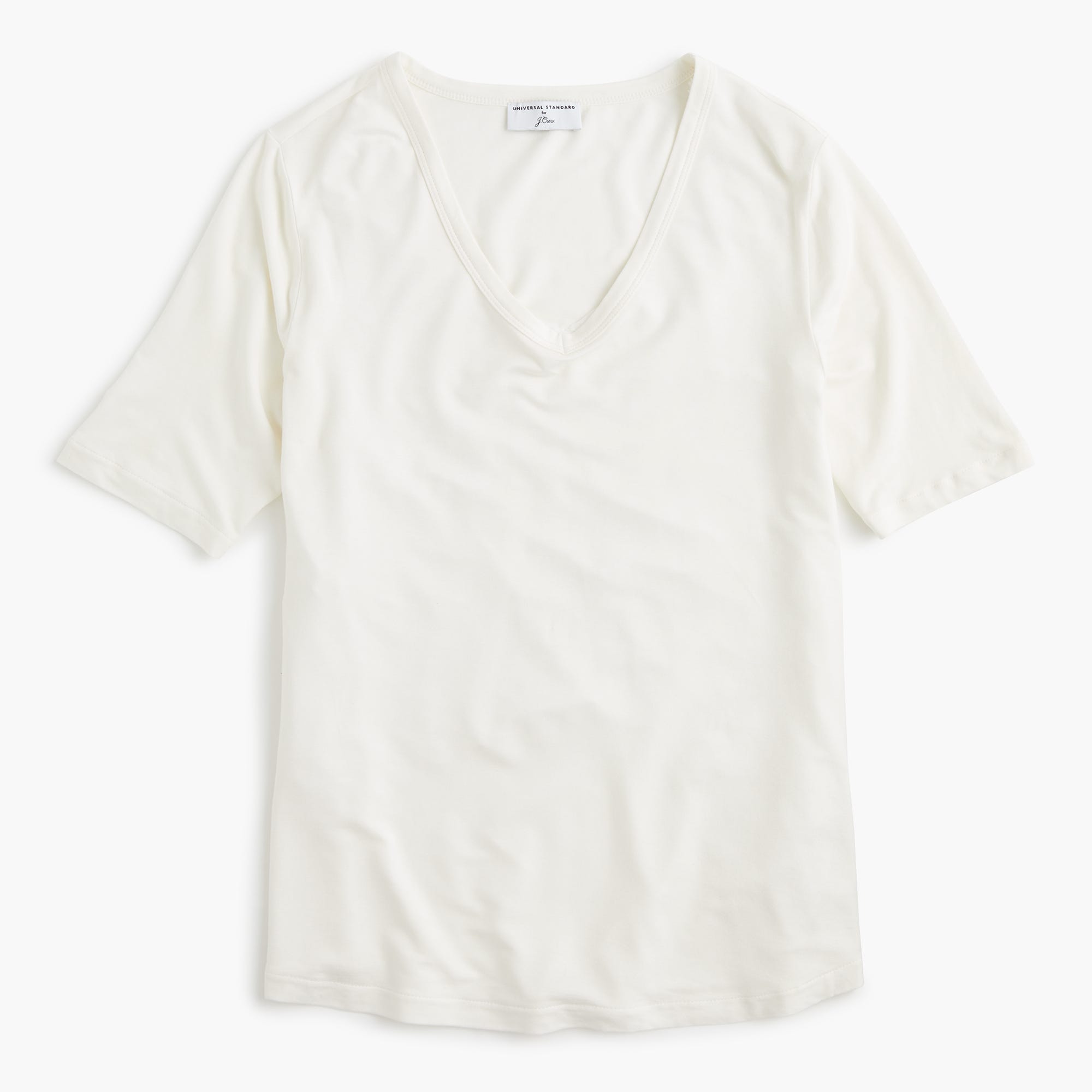 Universal Standard for J.Crew + Jersey V-neck T-shirt