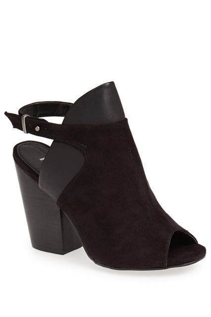 open toe bootie shoes