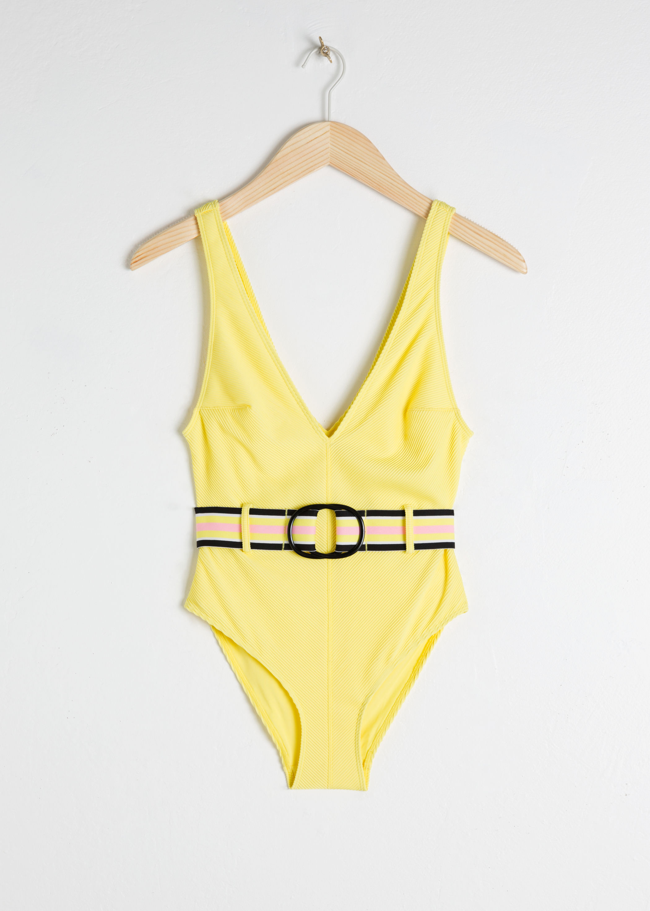 & Other Stories + Belted High Cut Swimsuit