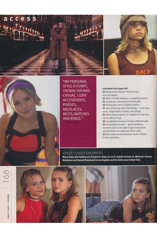 Mary Kate And Ashley Fashion Magazine - Throwback 90s