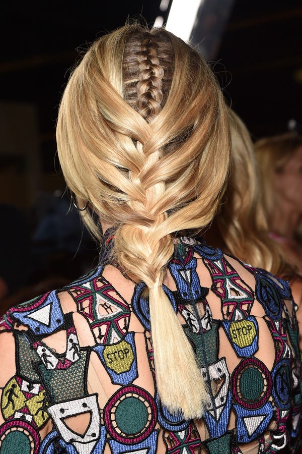 Diane Kruger Double Braid Hairstyle