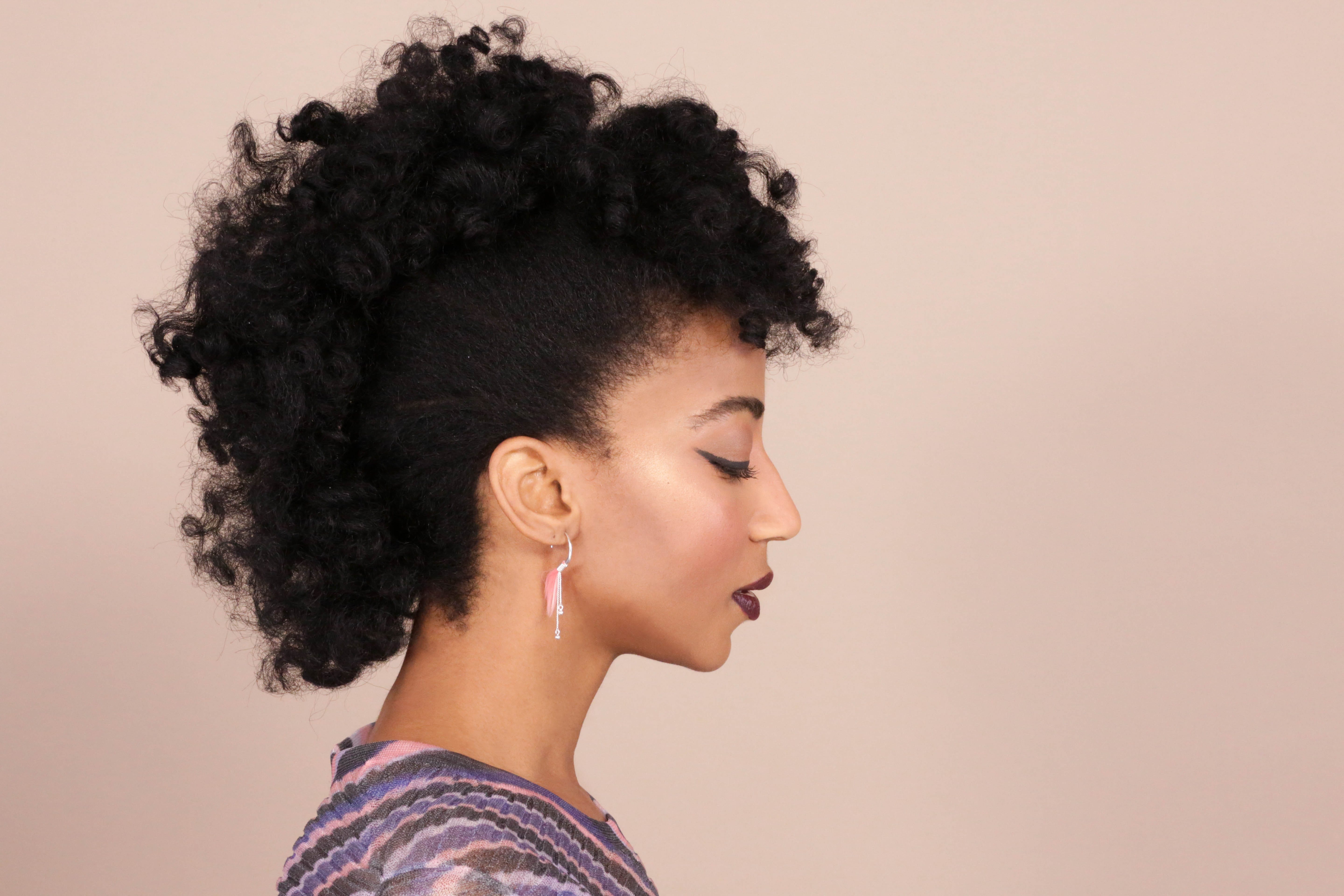 Woman Faux Hawk Hair