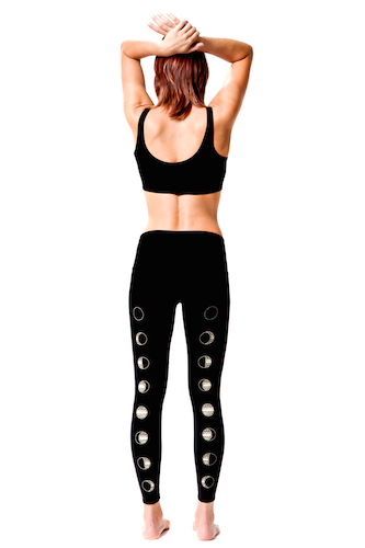 Black Moon Teeki Yoga Wear Teeki Moon Dance Black Hot Pants
