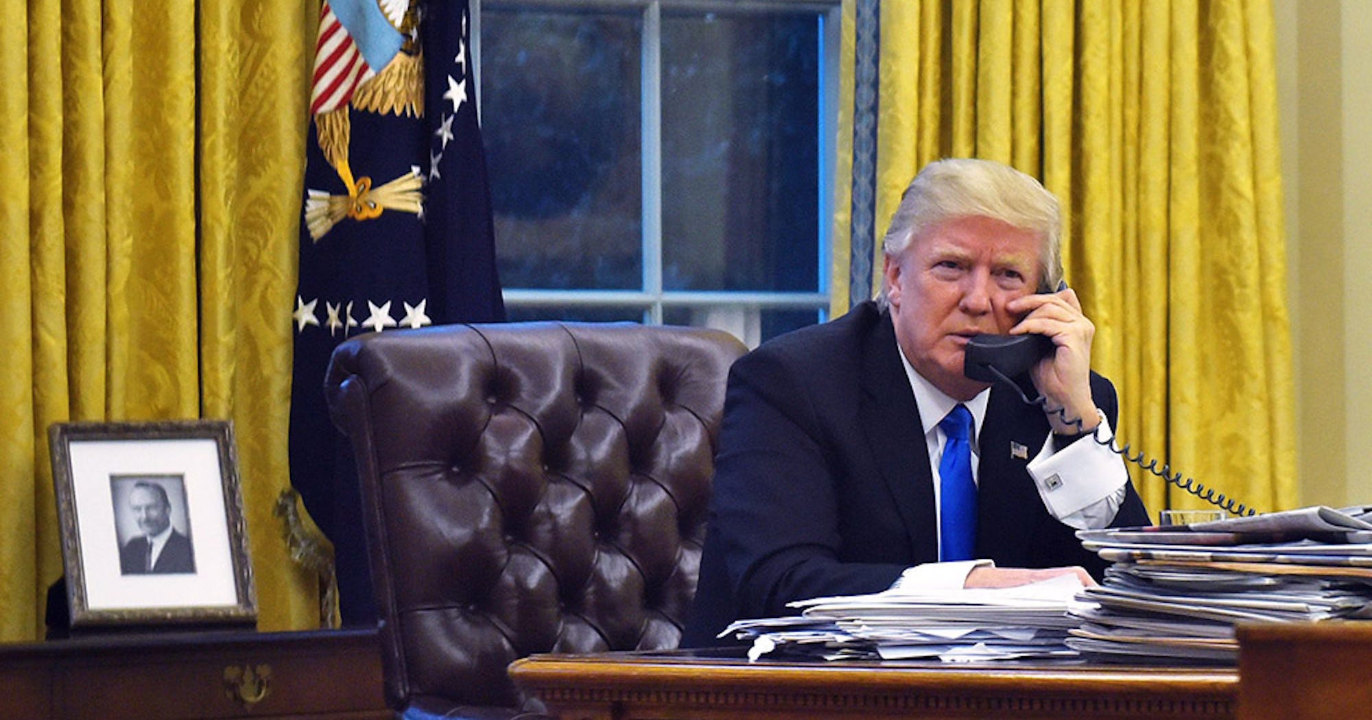 Oval Office Redecorated President Donald Trump