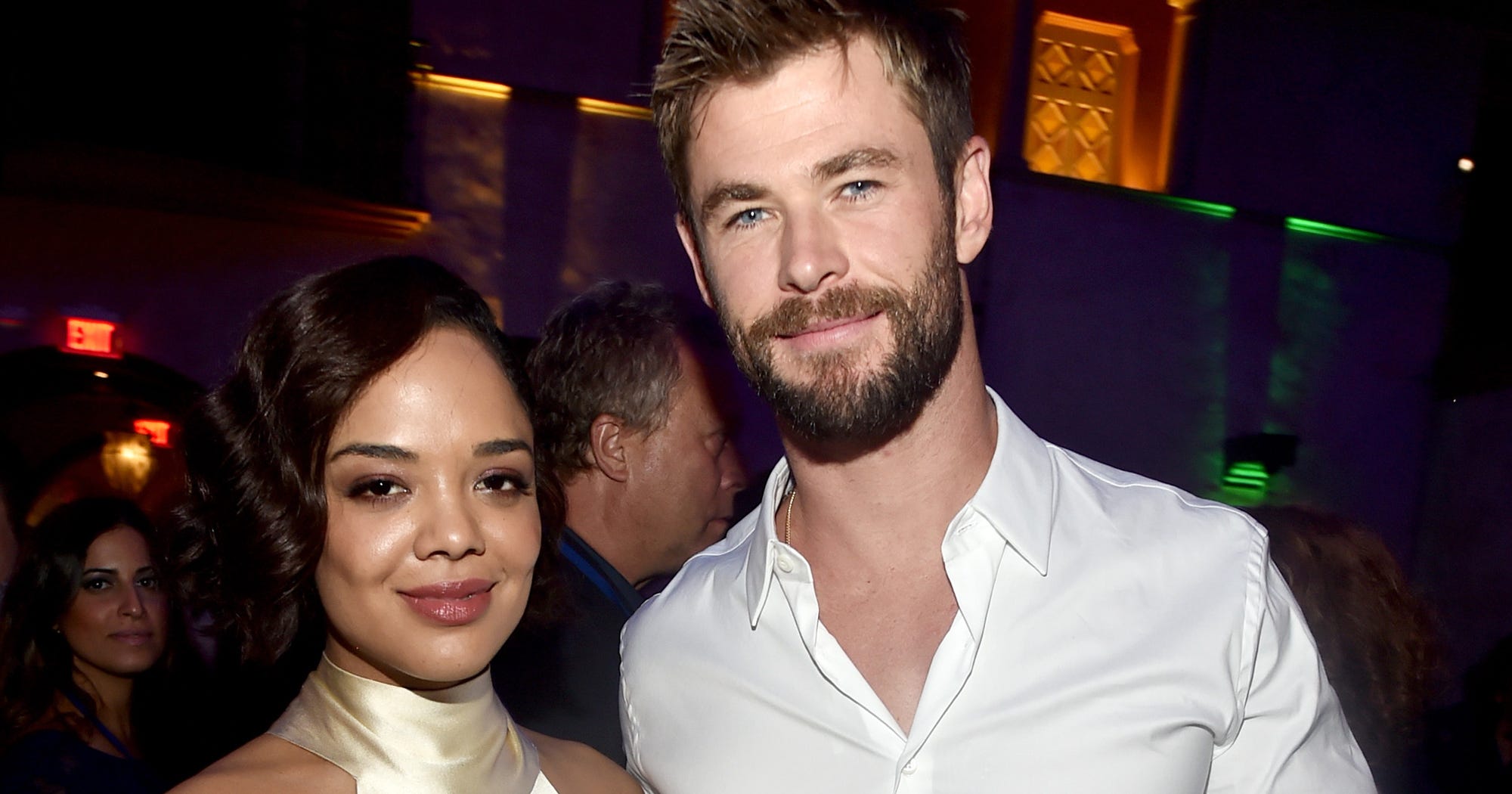 First Look Men In Black, Chris Hemsworth Tessa Thompson