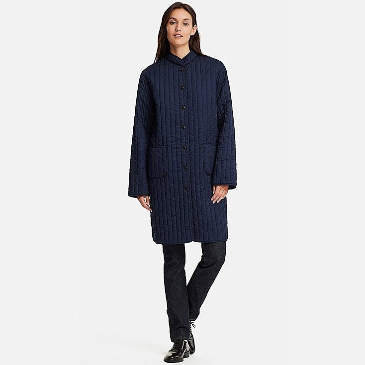 Uniqlo + Quilted Long Coat
