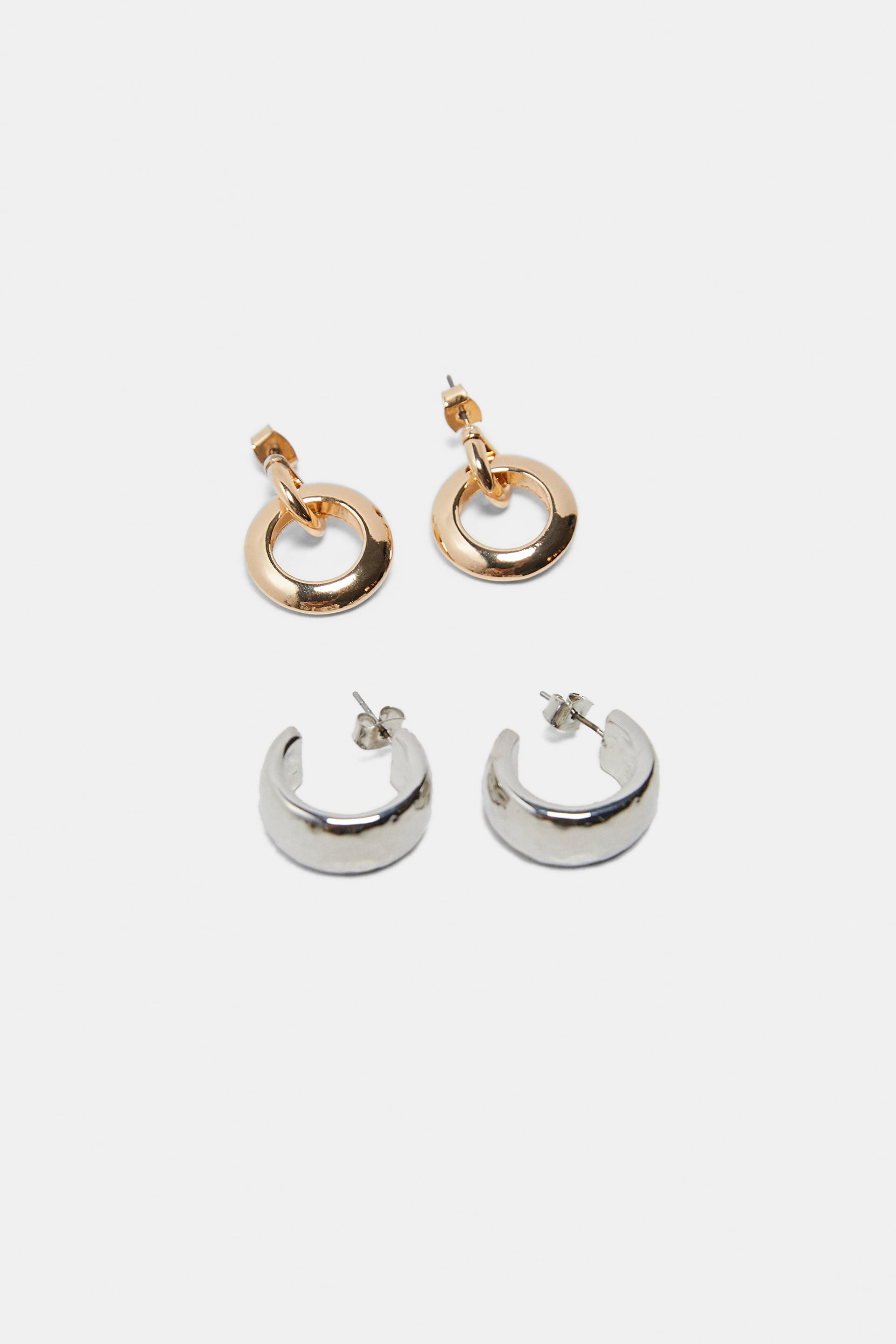 Zara + TwoPack of Hoop Earrings