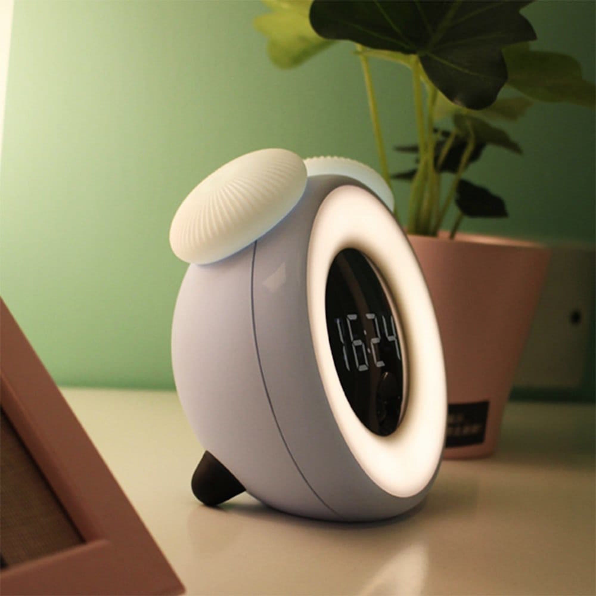 BRELONG + Smart Timing Sleep Bedside Sensor Alarm Clock Night Light