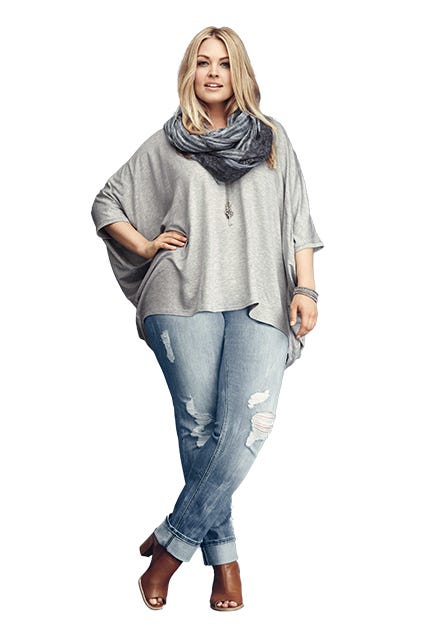 flattering plus size jeans