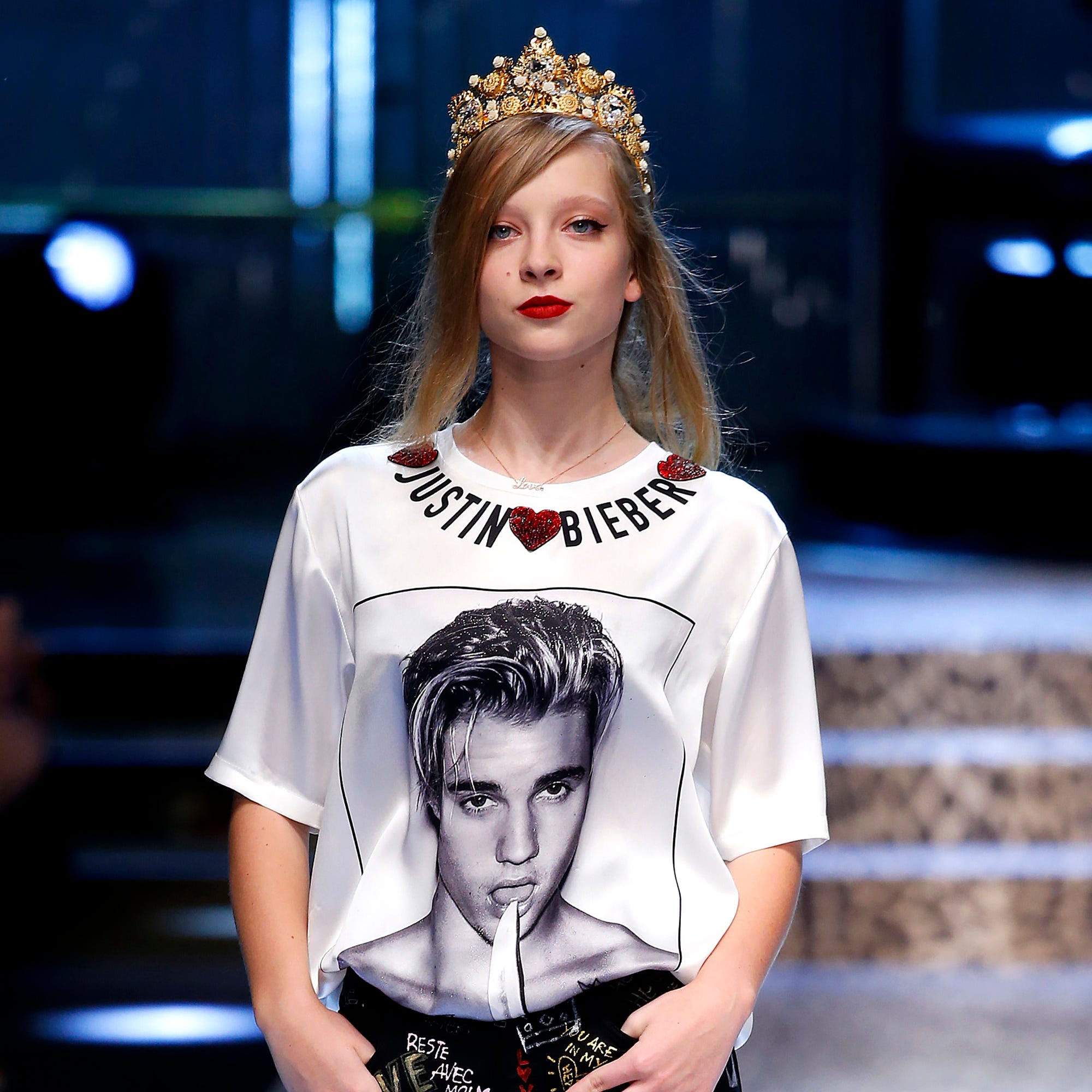 dolce and gabbana justin bieber shirt