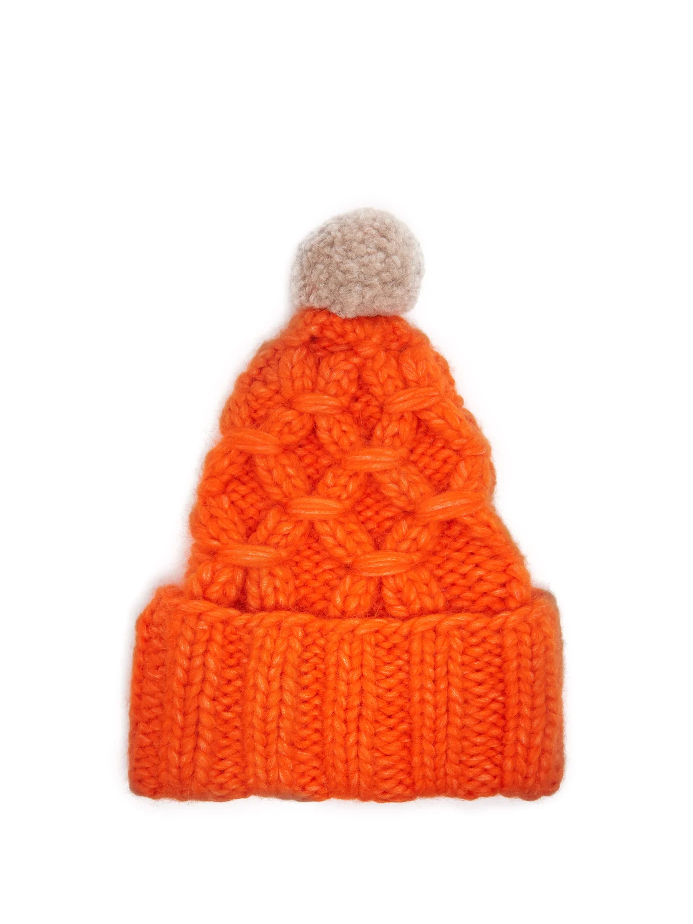 NEW LOLA HATS women\'s braces knit hat in grey and charcoal SAMPLE SALE — LOLA HATS main image 2