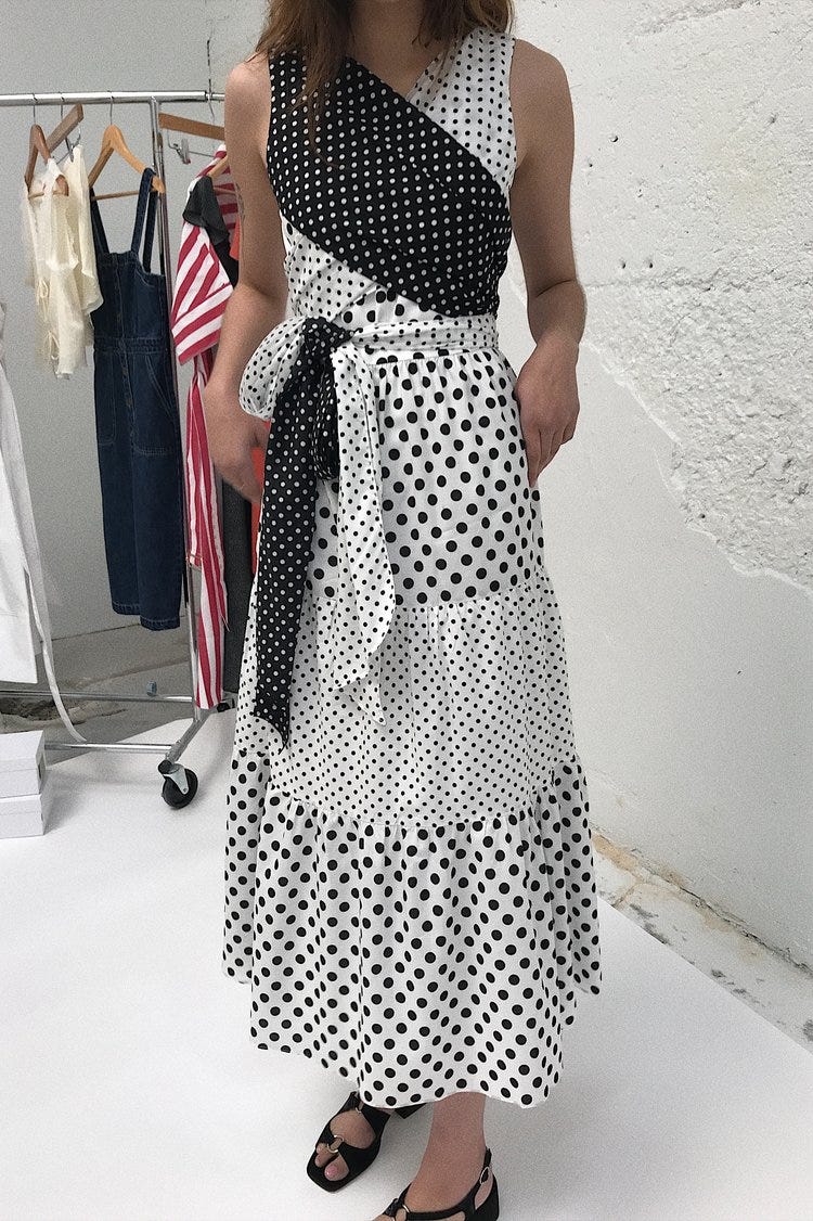 Rachel Antonoff Sandy Midi Wrap Sash Dress Sandy Midi Wrap Sash Dress