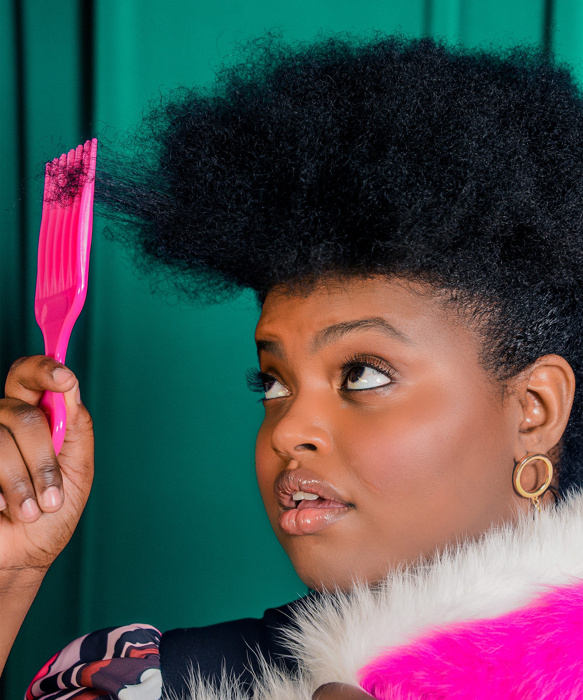 Afro curls store at home