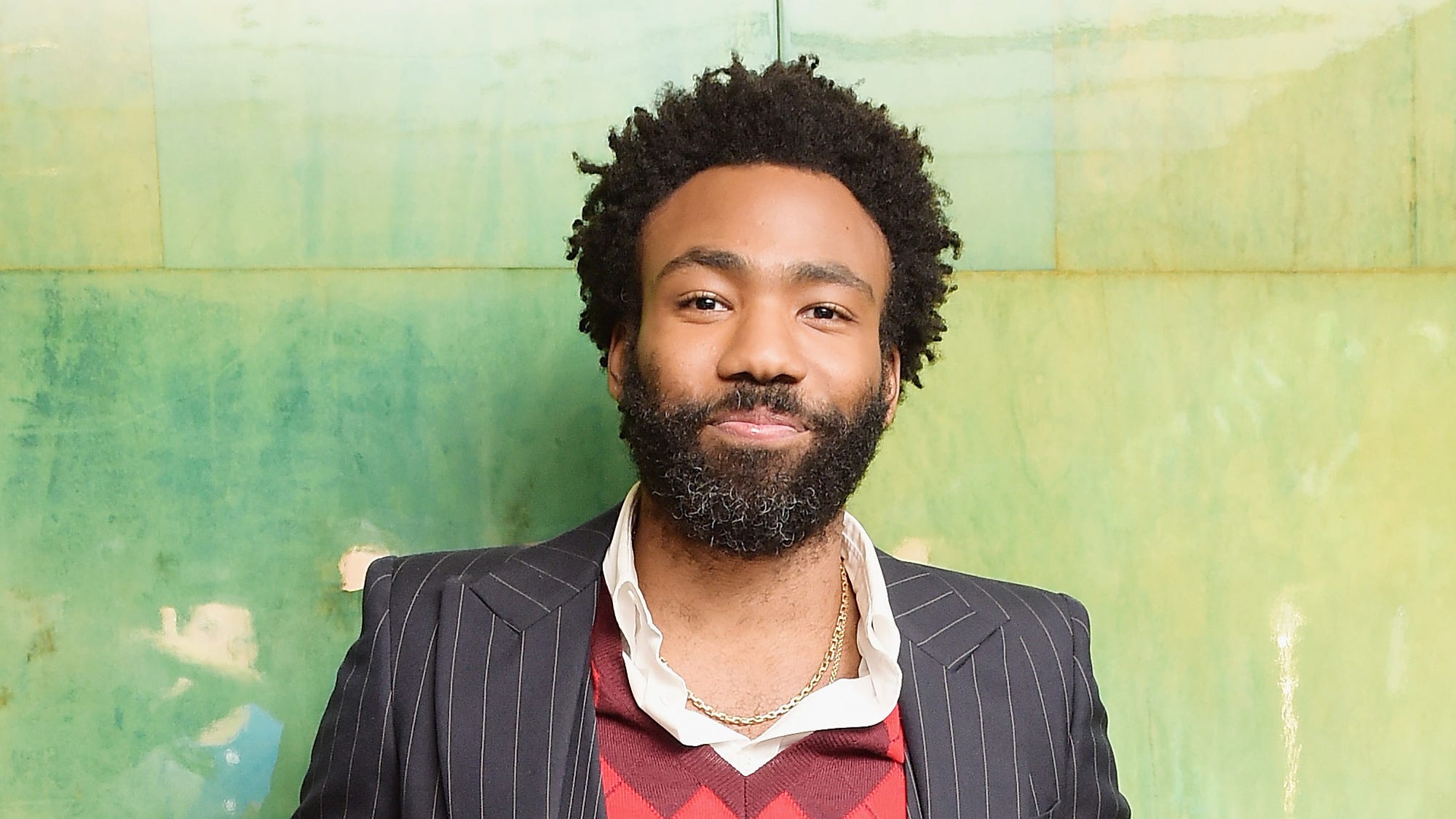 Donald Glover Debuts Blonde Beard Ahead 