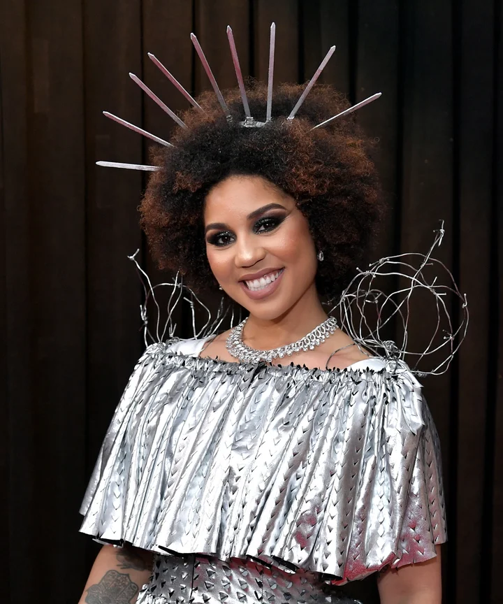 Joy Villa Grammys MAGA Dress Supports Trump Border Wall