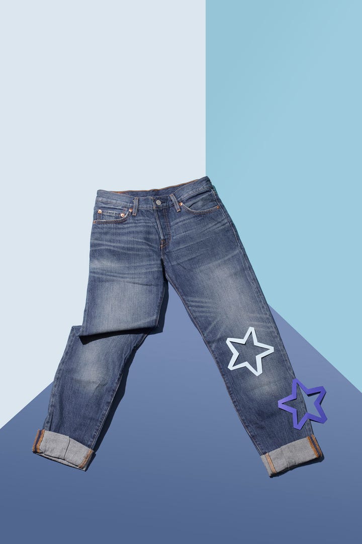 Easy Denim Stencil DIY