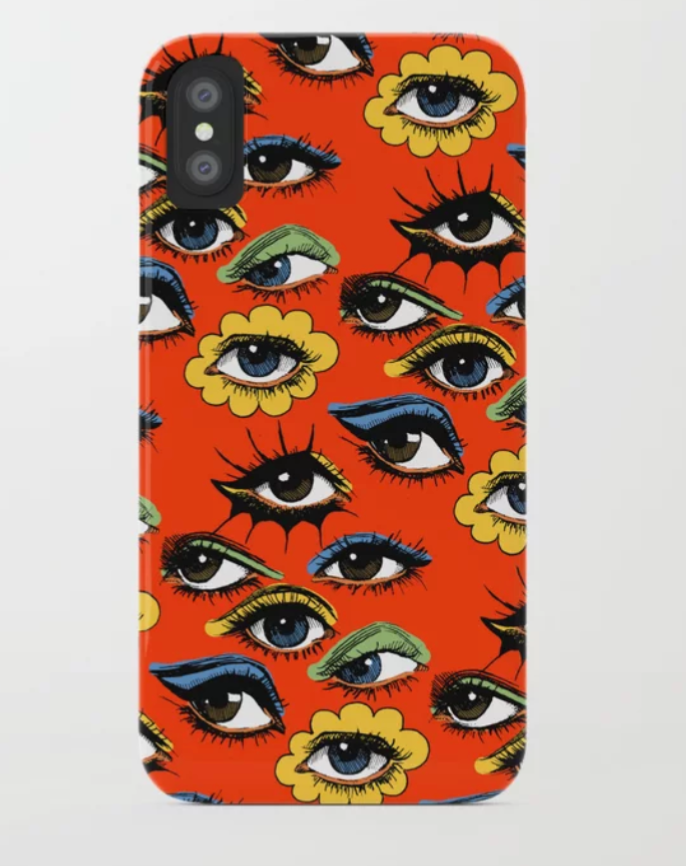 Society 6 + 60s Eye Pattern iPhone Case Society 6 + 60s Eye Pattern iPhone Case