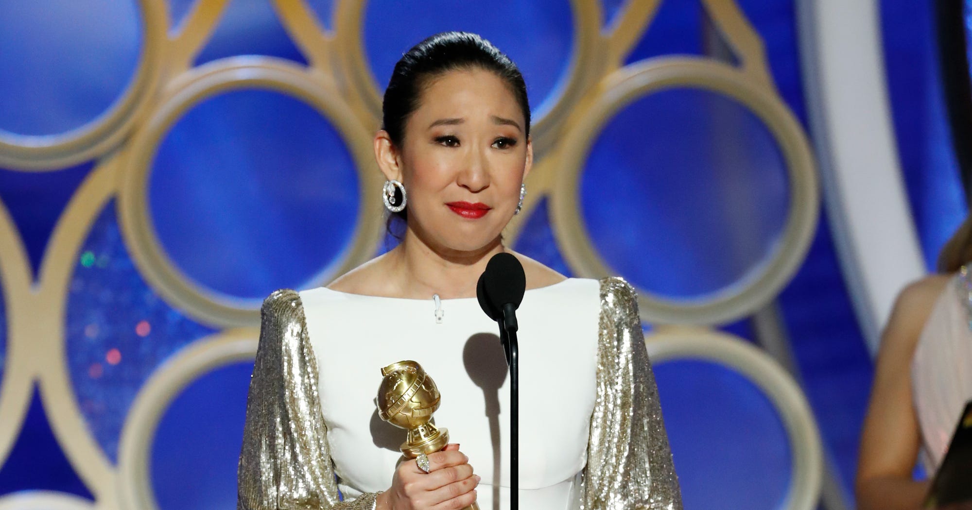 sandra oh acceptance speech what sandra oh said to her parents at the golden globes sandra oh acceptance speech what sandra oh said to her parents at the golden globes