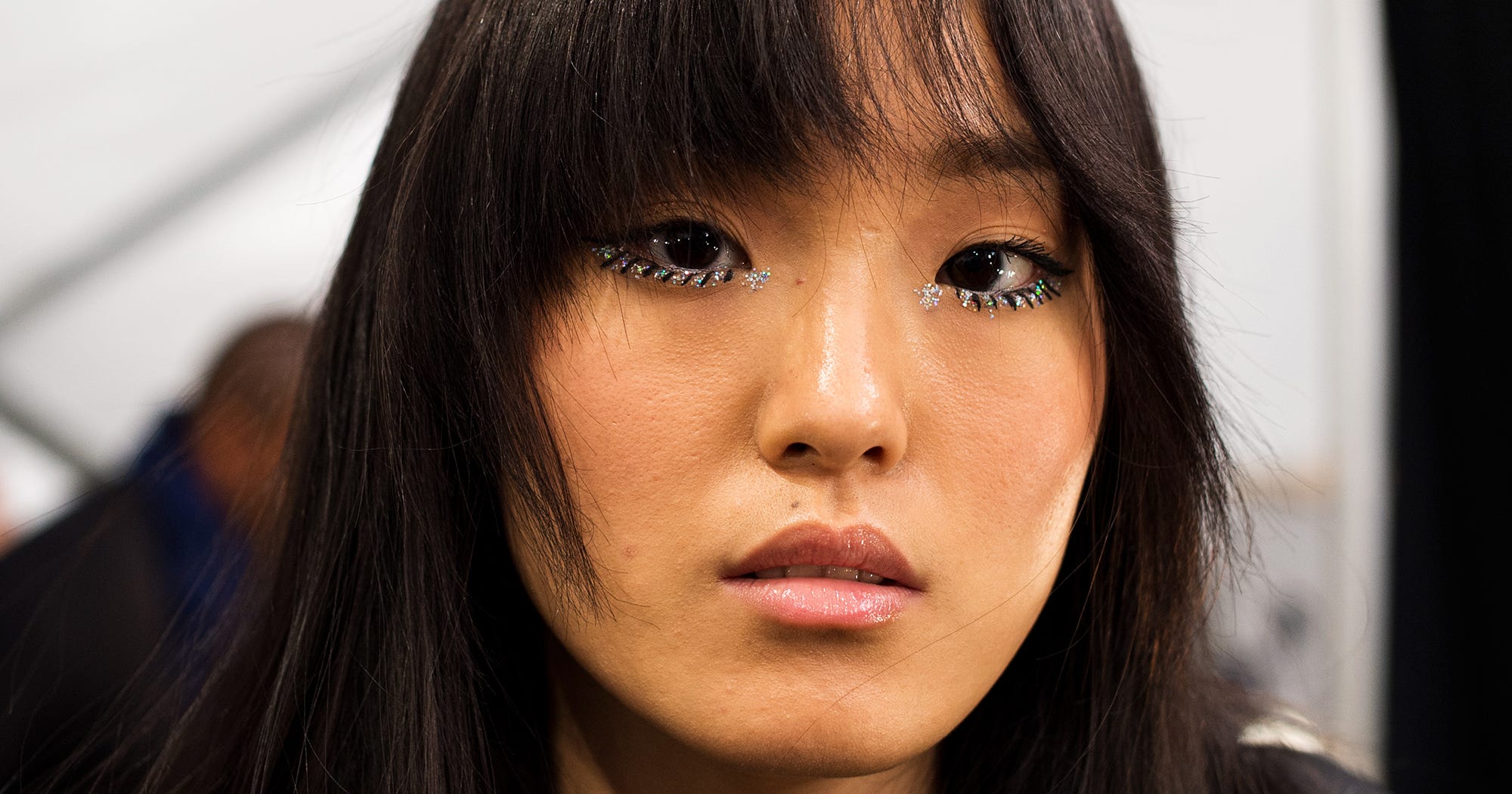 Under Eye Makeup Trend Fashion Week Glitter Tears