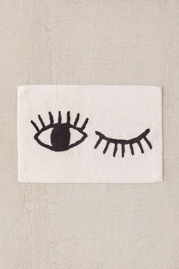 Urban Outfitters + Winky Eye Bath Mat