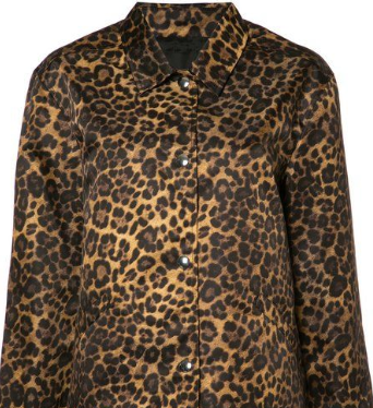 【ALEXANDER WANG】Leopard Pattern Blouson Alexander Wang Daze Leopard Denim Jacket Animal Print