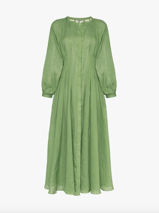 The Three Graces + Valeraine Button Down Maxi Dress