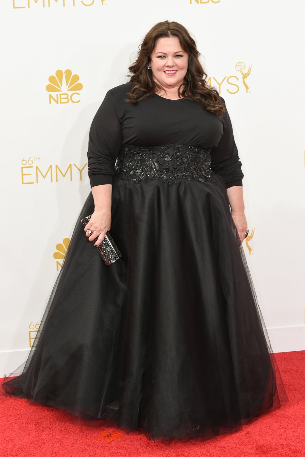chinese dress ladies Melissa McCarthy 2024 Oscars Plus Size Red Carpet Dress main image 1