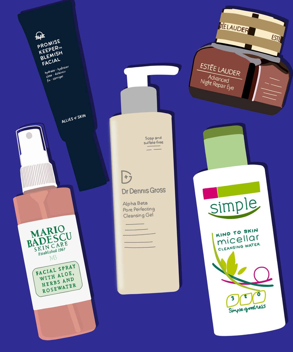 bedtime face routine