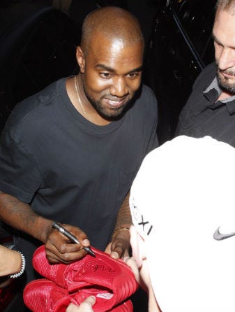 Kanye signed sale yeezys