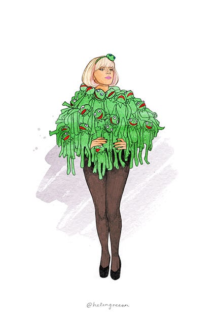 lady gaga green dress Look Of Love Olive Green Faux Leather Dress, Large - The Mint Julep Boutique main image 1