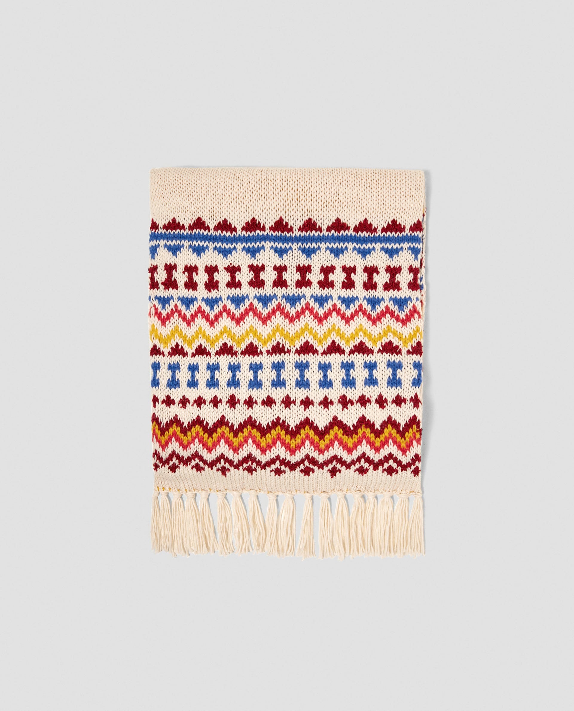 Zara + Embellished Knit Scarf