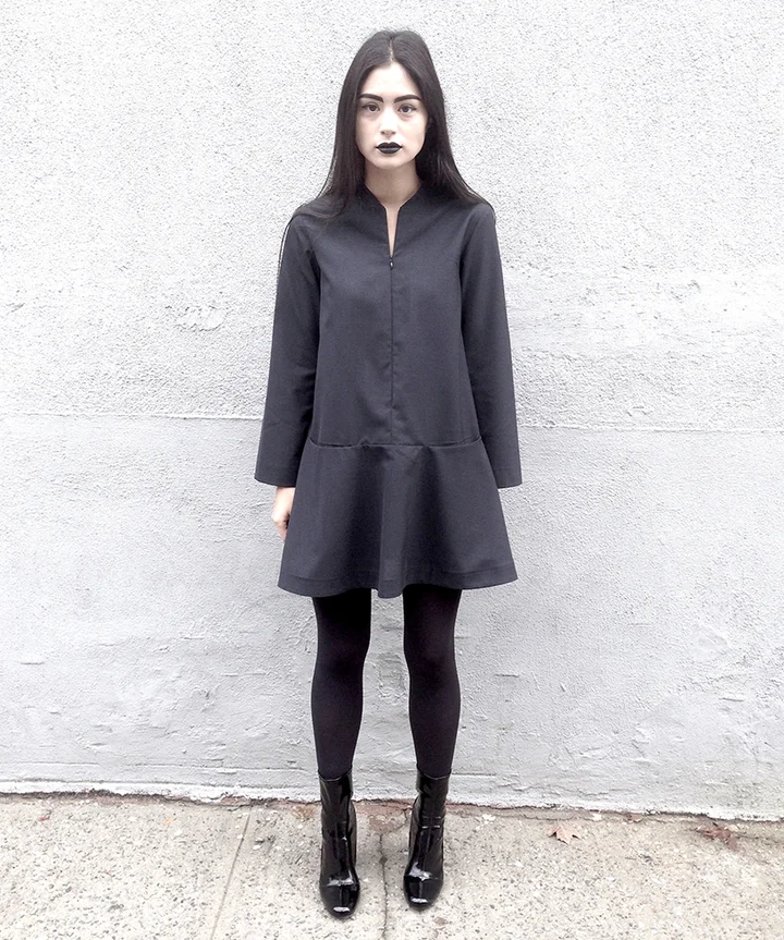 always dressed in black Celia Encre Navy Dress main image 1