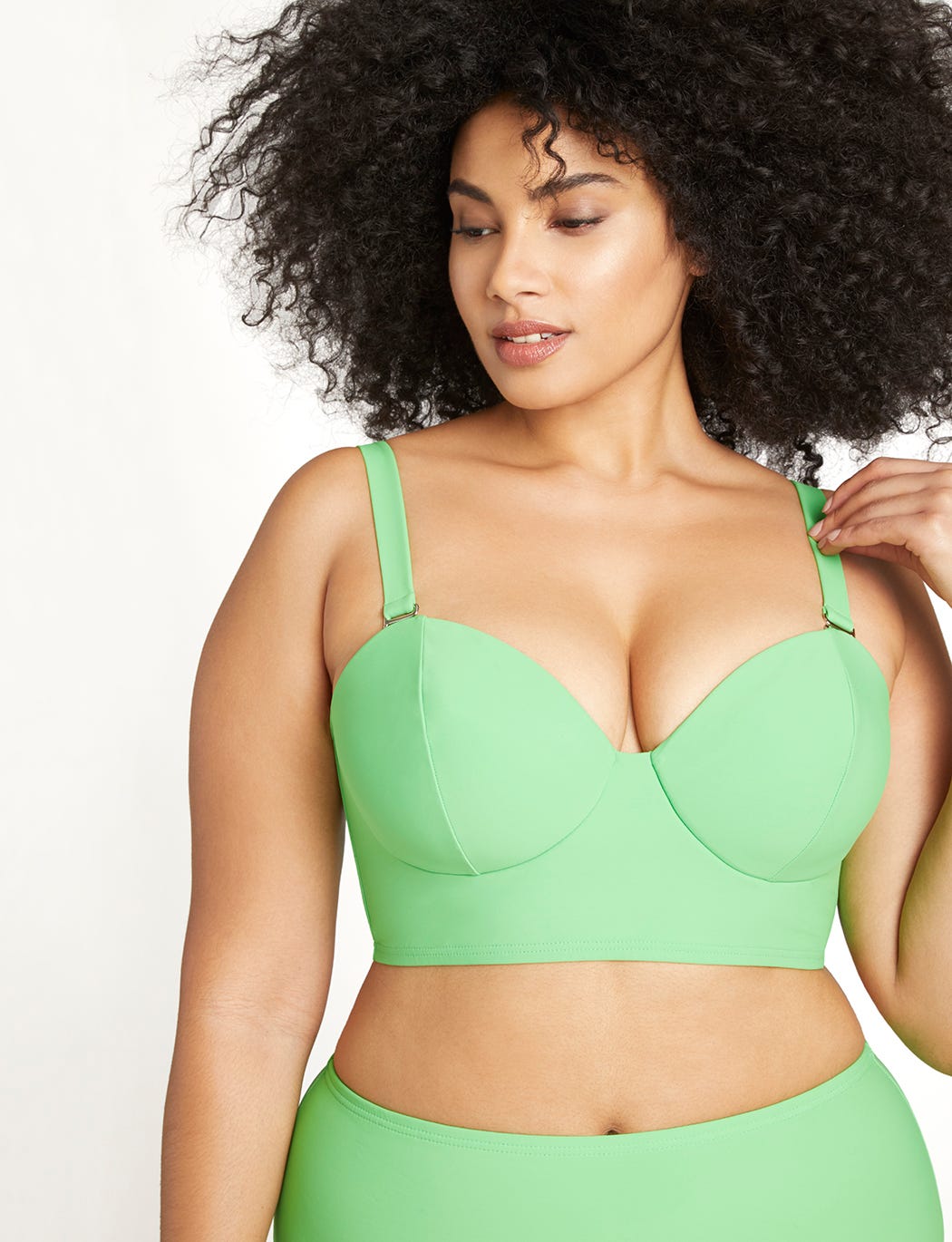 Eloquii + Long-Line Bikini Top