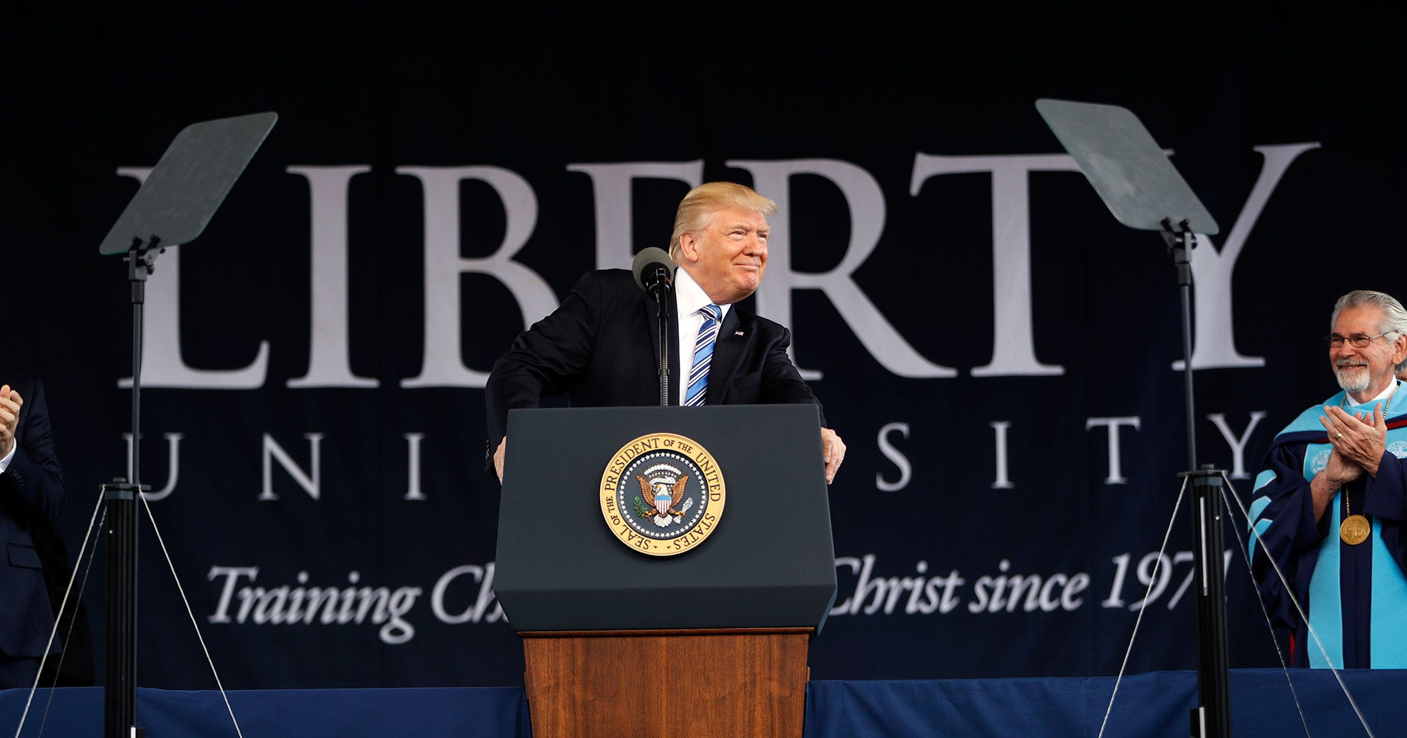 Trump graduation speech legally blonde image