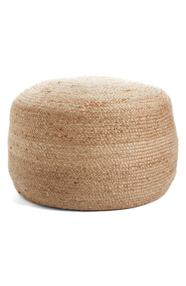 Nordstrom At Home + Indoor/Outdoor Jute Pouf