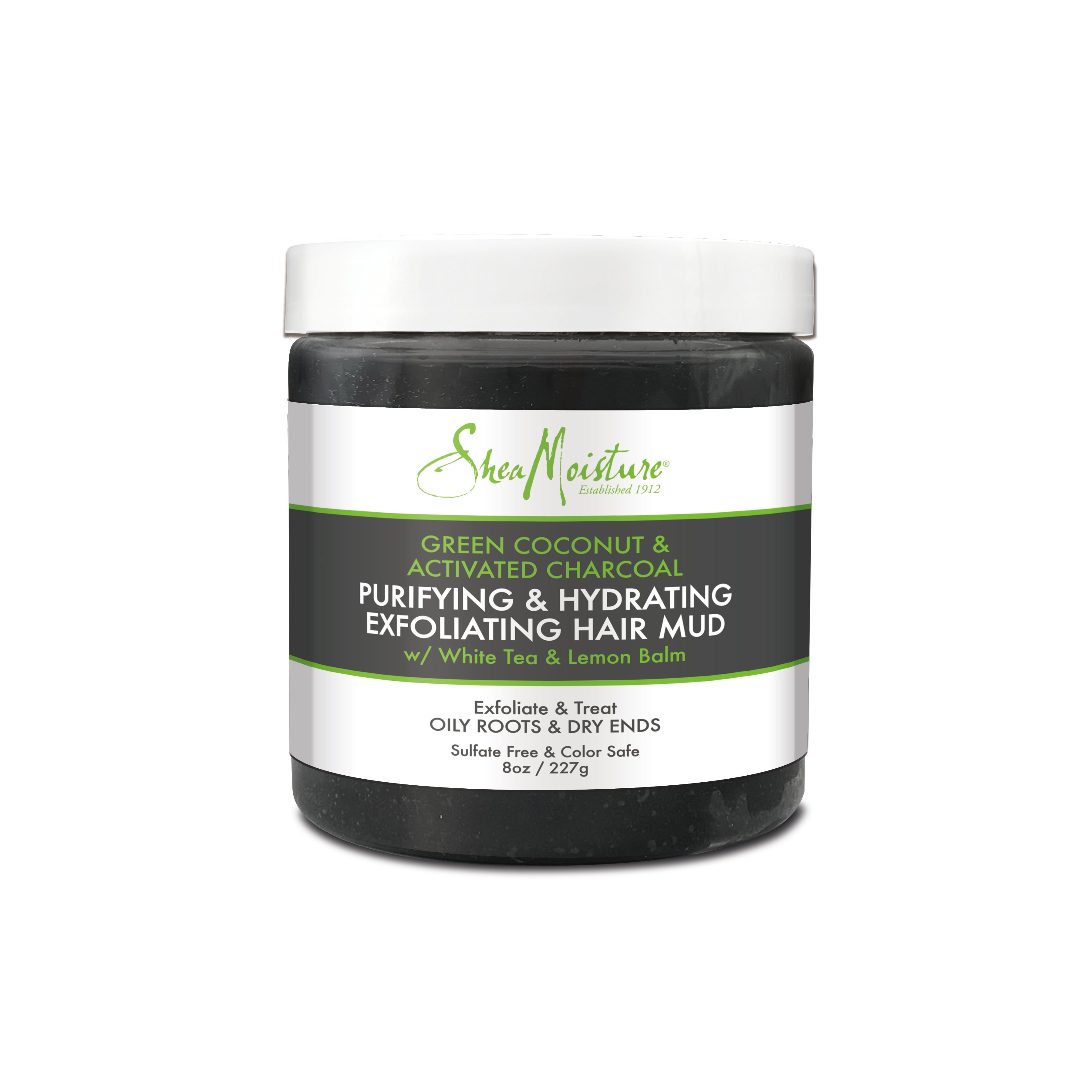 SheaMoisture + Green Coconut & Activated Charcoal Exfoliating Hair Mud