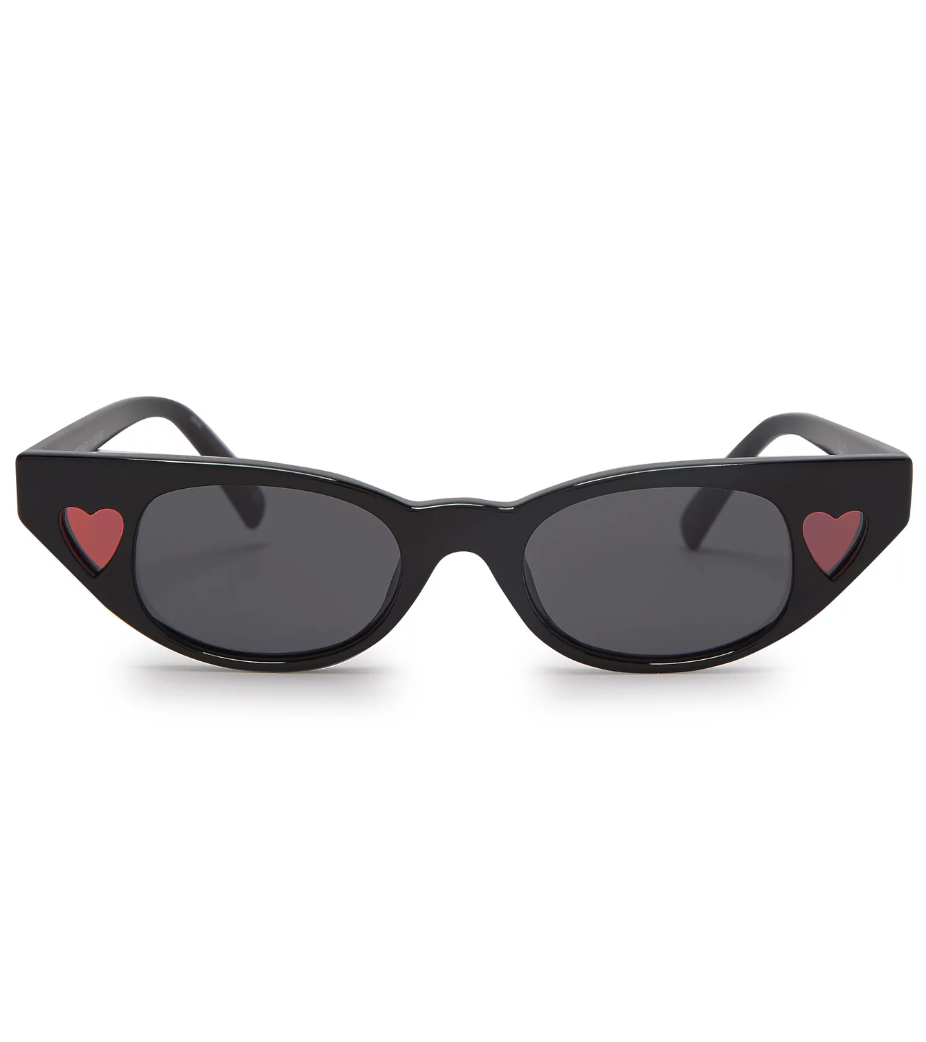 Le Specs The Heartbreaker 56mm  Heart Cutout Sunglasses Pink Adult Heartbreaker Sunglasses | Apricot – Pigment main image 2