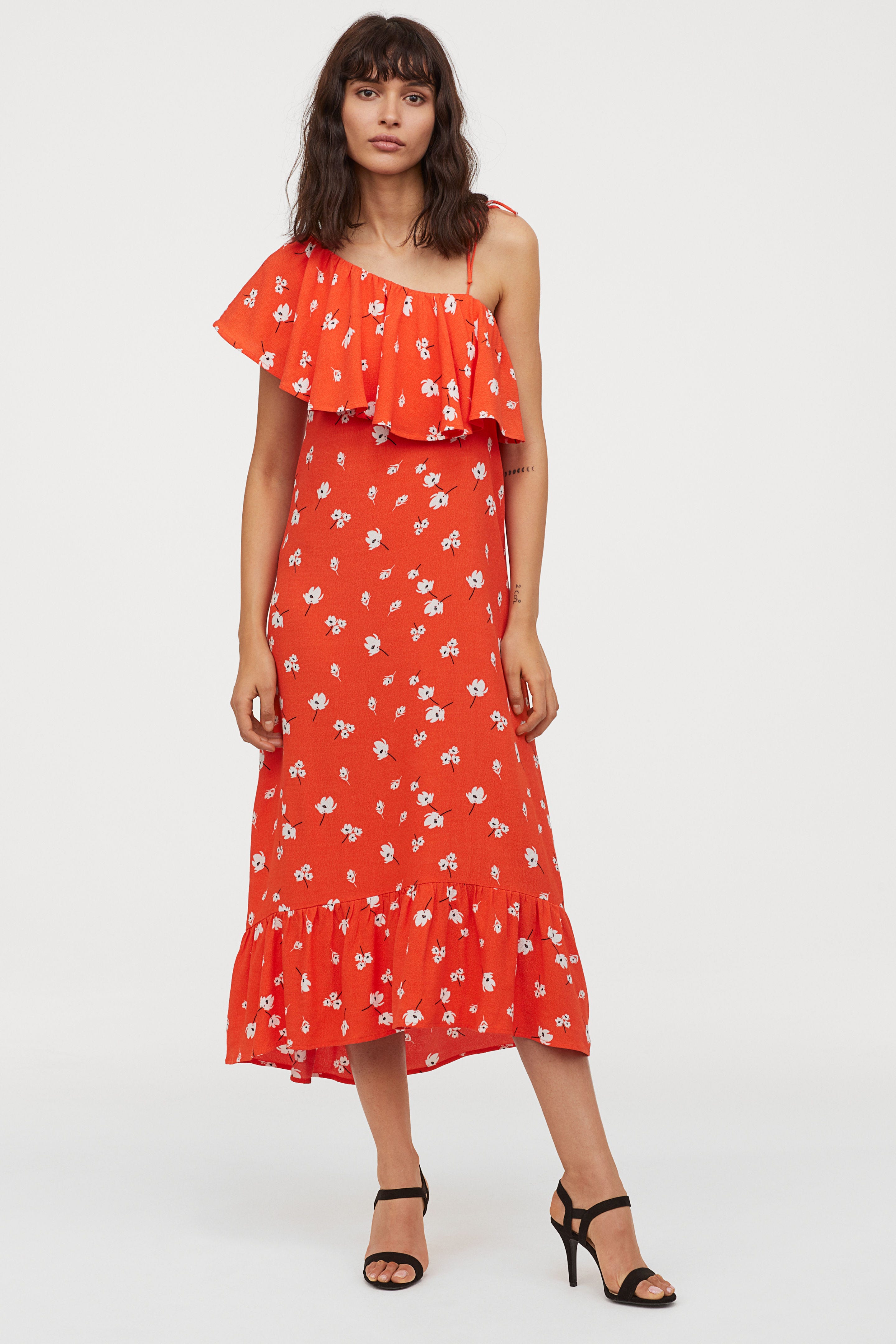 H&M + Flounced Dress