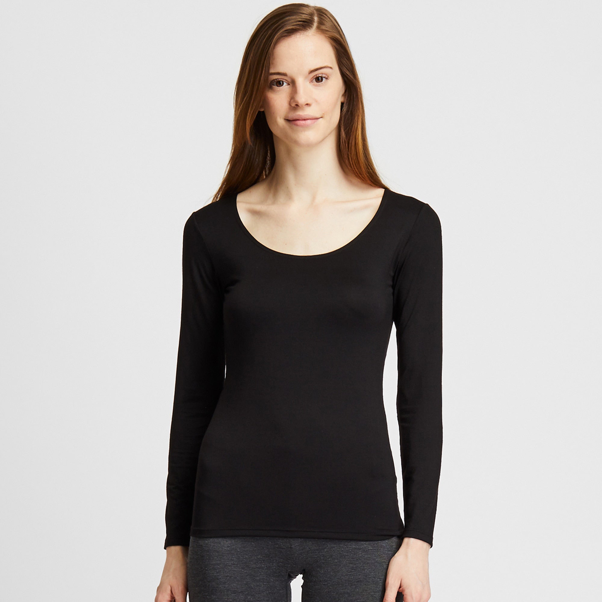 Long Sleeve Camisetas Heattech Camiseta Uniqlo Heattech Crew Neck