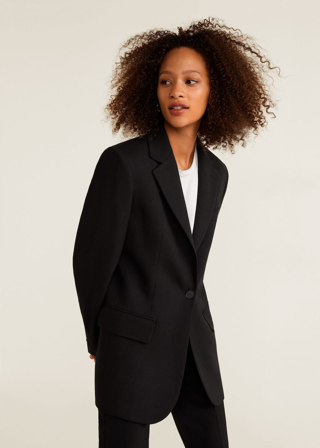 Mango + Structured wool blazer