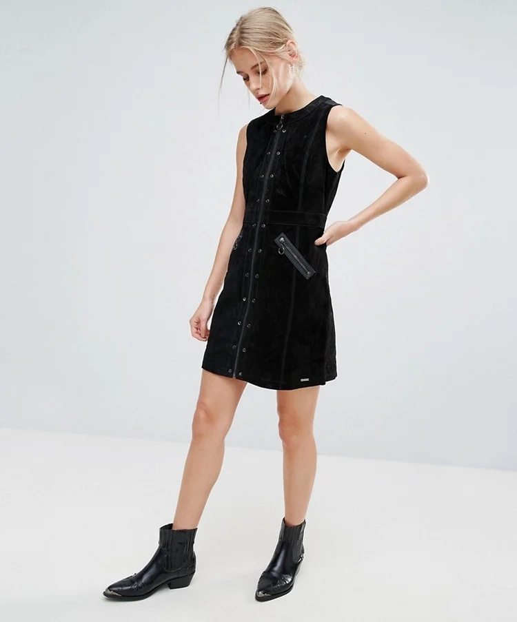 Pepe Jeans + Marche Real Suede A Line Dress