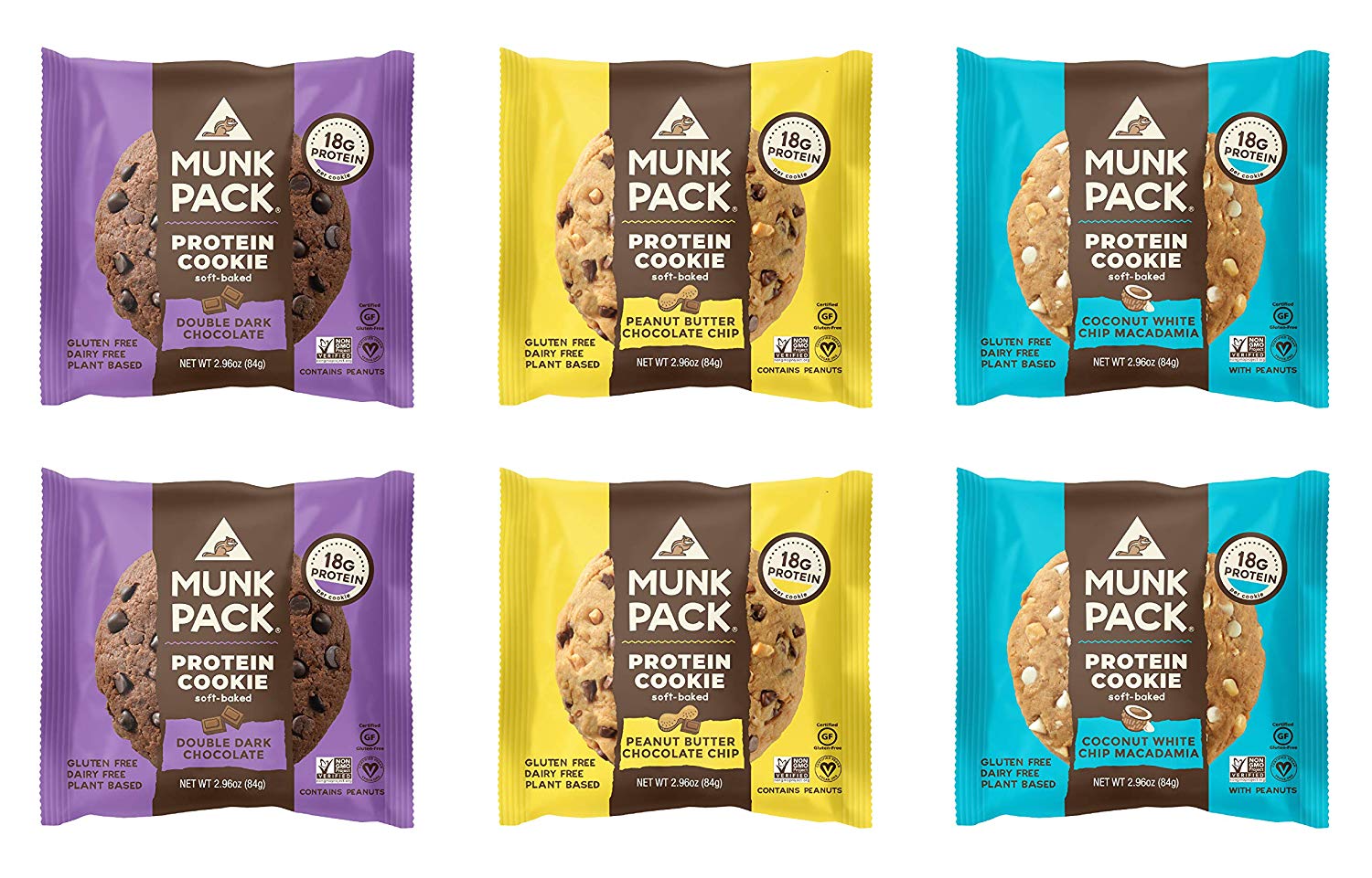 Munk Pack + Munk Pack Protein Cookie Variety 18G Protein Vegan