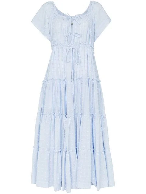 Innika Choo + Sea Mist Peasant Dress