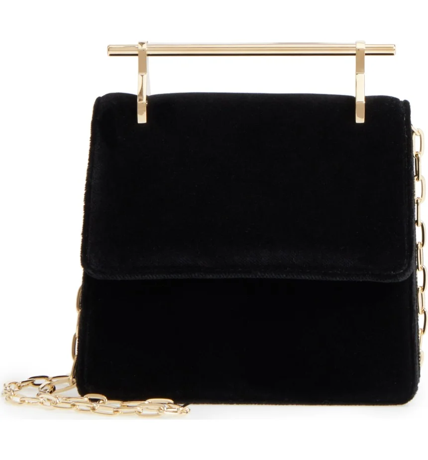 M2Malletier + Mini La Collectionneuse Velvet Crossbody Bag