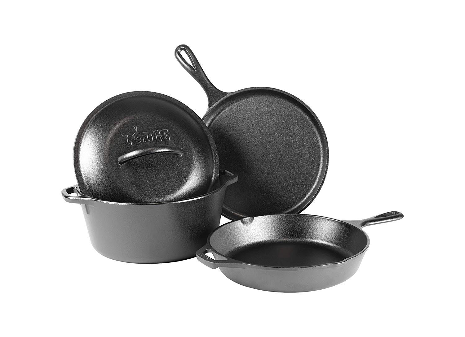 Lodge Seasoned Cast Iron 6pc Starter Set : Target